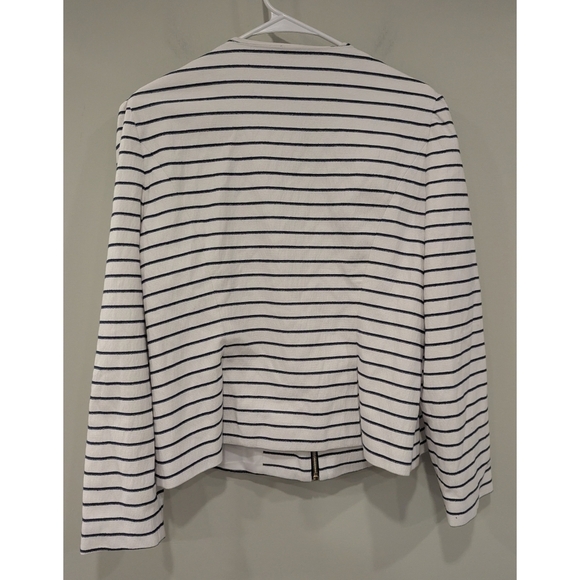 Sail To Sable STS Striped Navy White Blazer Size Large - Picture 3 of 6